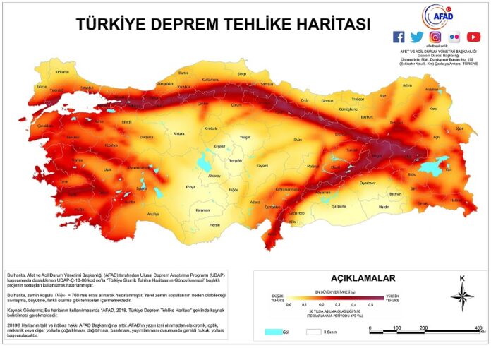 Deprem Riski Yüksek Olan Yerler